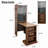 Space-Saving Folding Desk with Storage Shelf, Writing Study Table, Compact Computer Desk for Dorm or Small Spaces​​