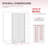 UKH07B 32-1/2 in. W x 80 in. H Frameless Fixed Shower Glass Panel  with U-Channel in and 3/8 in. Clear Glass in Chrome-123253522-123253514