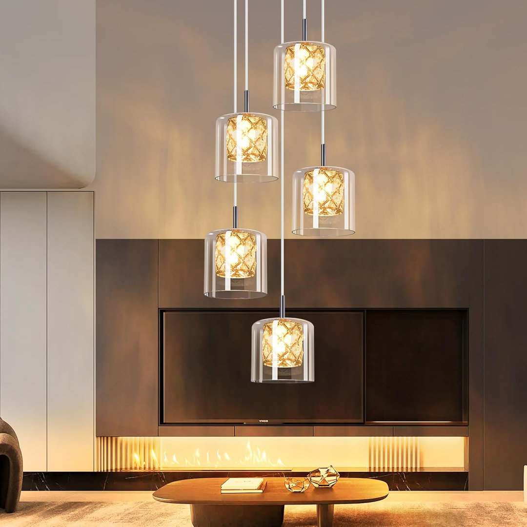 - Light Stainless Stee Cylinder Pendant