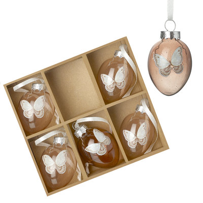 Glass Easter Decoration Set