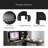 L Shaped Desk With Outlet, Computer Desk With Drawers, Bookshelf & Hutch, Modern Corner Desk, Home Office Desk,L-Shaped Study Table Writing Desk,Corner Gaming Computer Desk With Storage-1915413760