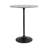 Modern Glam Metal And Marble Accent Table With Sleek Round Top And Textured Pedestal Base-1582226936-1582226943