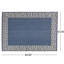 Tapis bleu rectangulaire en polypropylène 5 pi 3 po x 7 pi