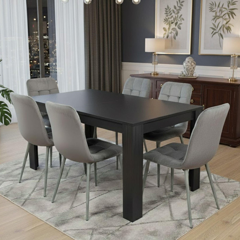 6 - Person Dining Set, Grey