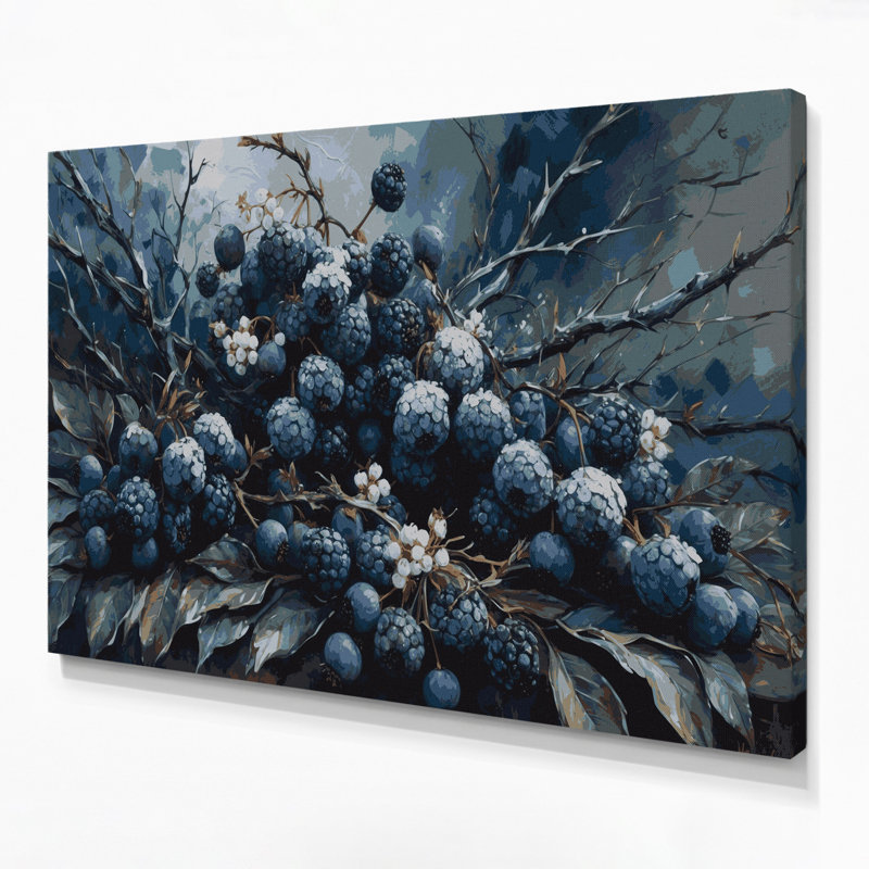 Art mural sur toile Fruit Sloe, H 20 po x l 24 po