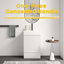 Meuble-lavabo moderne à cannelures avec lavabo intégré en céramique et rangement à fermeture en douceur-1749147493
