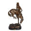 Reproduction de statue en bronze Ayala Outlaw par Remington - Taille: L 18 po x l 10 po x H 32 po.