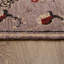 Tapis d'intérieur rectangulaire oriental noué à la main, en laine brun clair et or-1390203698