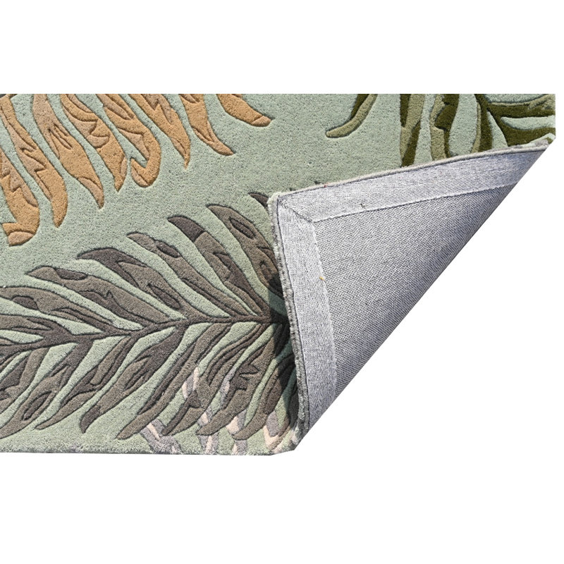 Tapis en laine touffeté à la main Anarah, Écume de mer, écume de mer, Tapis de couloir 2 pi 6 po x 7 pi 6 po