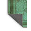 Tapis oriental en laine / polyester tissé à la machine en bleu-70889959