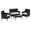 Alarik Rattan 4 - Person Seating Group with Cushions, UKFR Certified-68314314