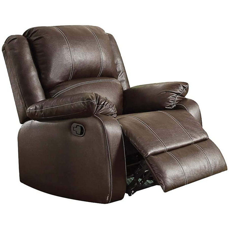 Fauteuil inclinable en cuir Belmoor, Similicuir brun