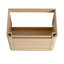 Meuble-lavabo mural de 40 po avec lavabo en céramique blanche et tablettes de rangement et 1 porte à fermeture en douceur, emballage KD, contreplaqué, chêne blanc américain