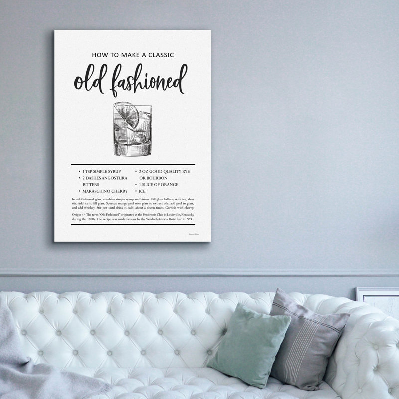 Toile épique «Old Fashioned» par Lettred & Lined Epic Graffiti, 40 po x 54 po
