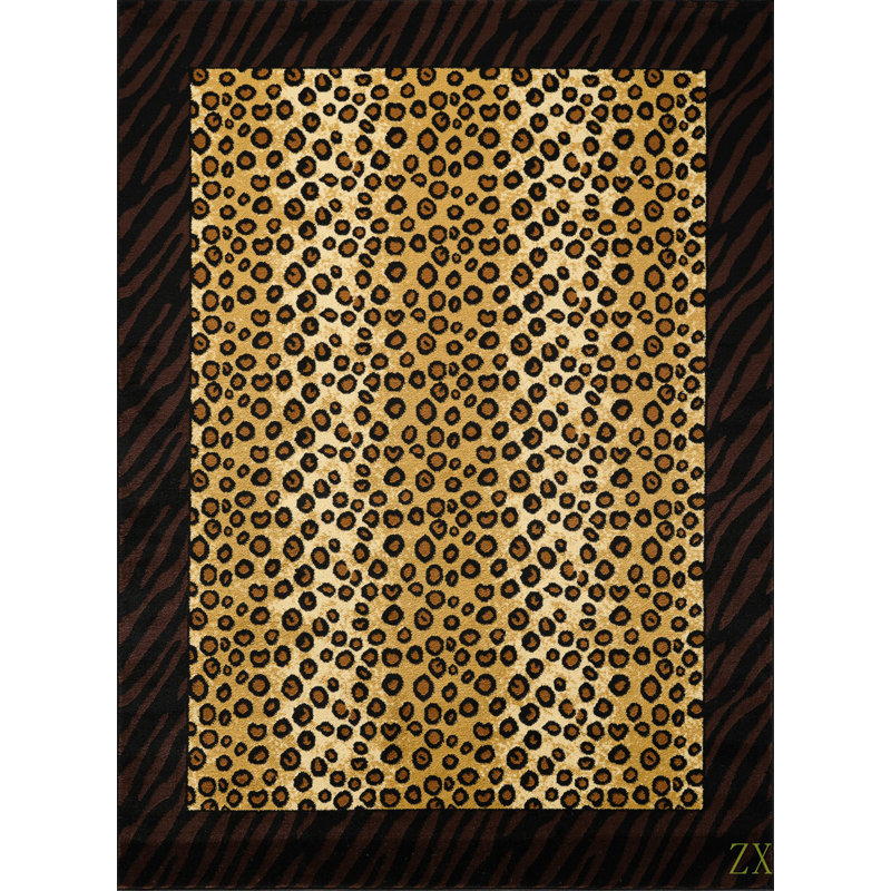 Tribes  5 Ft. 3 In. X 7 Ft. 3 In. Animal Print Area Rug, Rectangle 5'3" x 7'3"