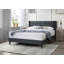 Linen Bed with Tufted Headboard-434920676-405671602