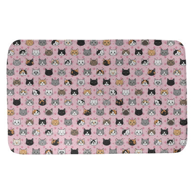 Tapis pour salle de bain chat Kitterman