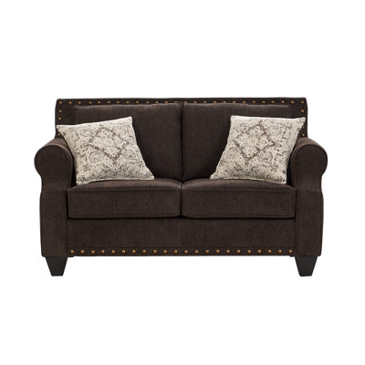 Causeuse rembourrée Hughes Furniture 24825, Largo Carob