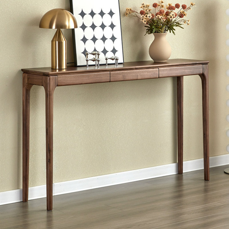 Console simple de style chinois, H 33,5 po x l 54,3 po x P 12,6 po