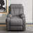 Power Lift Recliner for Seniors, 35" Snowflake Velvet, Remote, 330 lb, Side Pocket, Dark Green – Small-Space-1240747983
