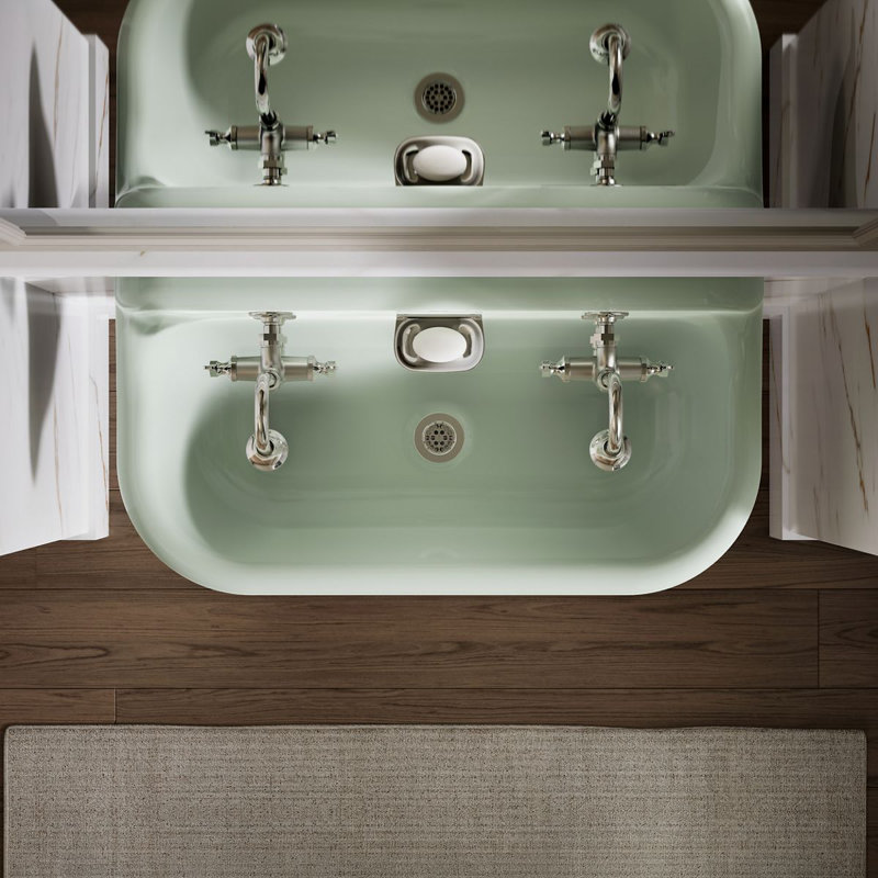 Brockway 36 In. Wall-Mount Utility Sink, Aspen Green