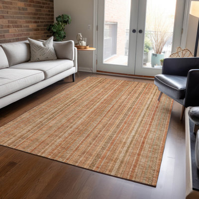 Tapis intérieur / extérieur orange Emberith