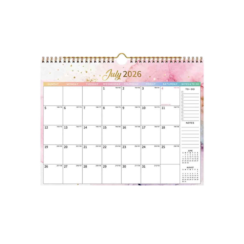 Calendrier d'arrivée 2027 - Décoration murale - Calendrier à cocher, MRB