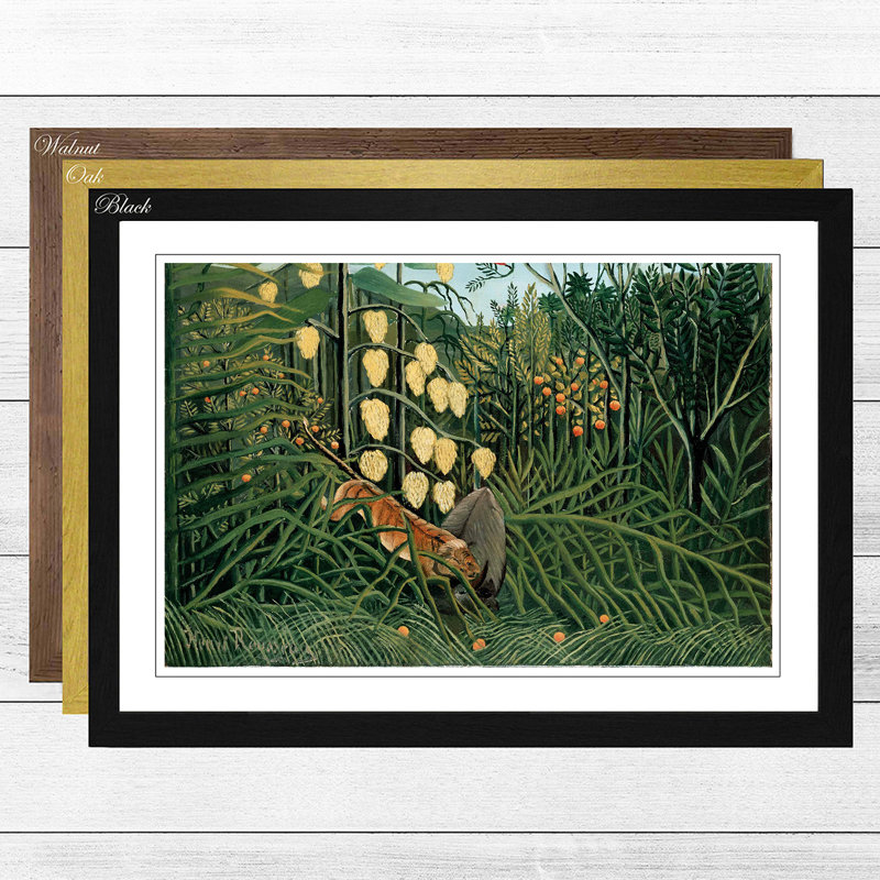 Henri Rousseau - Single Picture Frame Painting, Black
