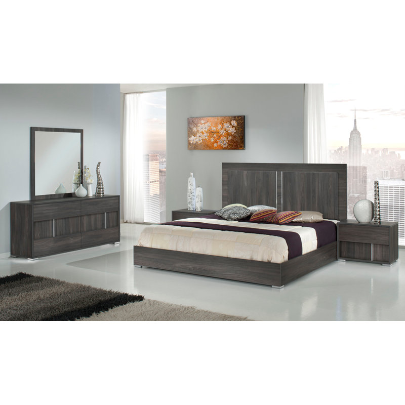 Miroir de commode Aouab, gris