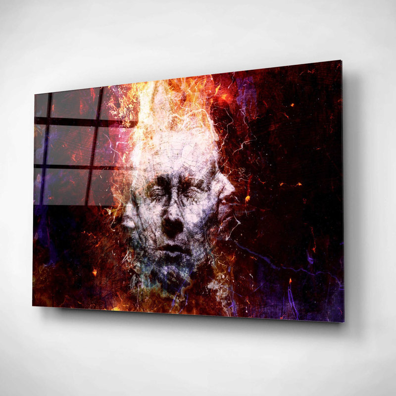 «All My Face» par Mario Sanchez Nevado, art mural en verre acrylique, H 12 po x l 16 po x P 0,13 po