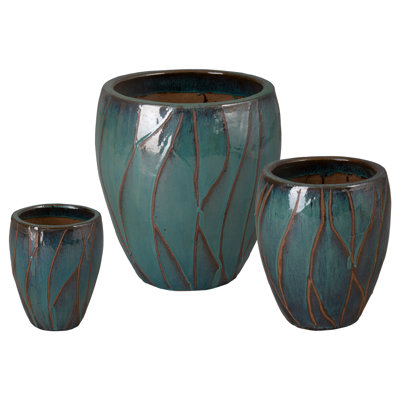 DÉCORATION RONDES BRISE, TEAL 12,17,22 "H