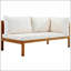 Ensemble de canapé d'extérieur à structure en bois avec coussins beiges Design exotique avec accessoires en métal robuste-1698164540