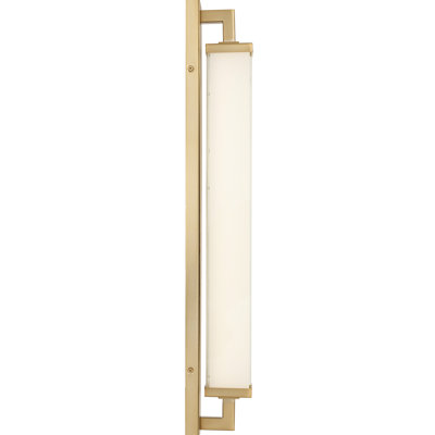 28-Inch Integrated Led Bathroom Vanity Bar In Antique Brass, Smart Energy High-Efficiency 1750 Lumens 20W Led, Vertical And Horizontal Mounting Styles, 3 Color Temperature Choices, Dimmable, Simple