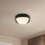 Pebble 8-in Silver dimmable LED Flush Mount-1996249224