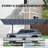 Outdoor Carport, 17.44FT*9FT*11FT Single  Carport Aluminum Metal Frame And Polycarbonate Panels Car Port For Outdoor Driveway Car, Truck
