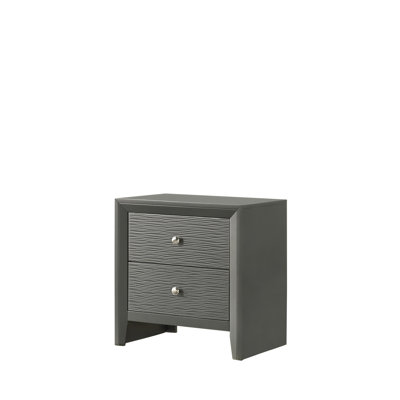 Table de chevet contemporaine à 2 tiroirs 1Pc