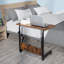 Table d'appoint mobile 31,5 po avec roulettes, brun rustique