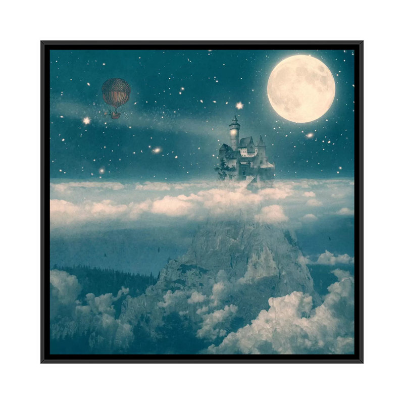 «The Way Home», impression sur toile tendue, H 18 po x l 18 po x P 1,5 po, Toile avec cadre noir, Pas de tapis