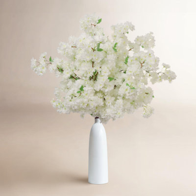 30" Tall Realistic Artificial Cherry Blossom - Silk Flower Tree for Home Decor