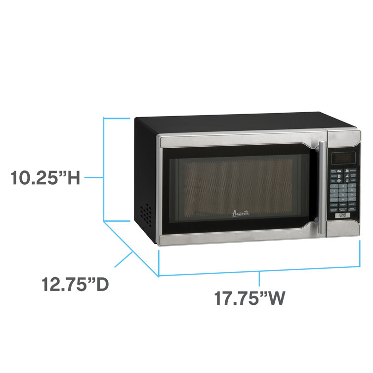 Avanti - 0.7 Cu. ft. Compact Microwave - Stainless Steel