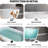 Glossy White 63" Freestanding Soaking Bathtub, Solid Surface Material, With Overflow And Pop - Up Drain, Ideal For A Spa Like Experience, Strong Stone Resin Bathtub In White, Construction, Center