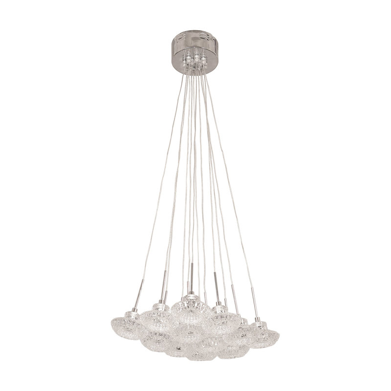 Luminaire suspendu en grappe 12 lumières Pillager
