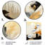 «Gray and Gold Sunset Collage II», art mural abstrait en métal-1225021805