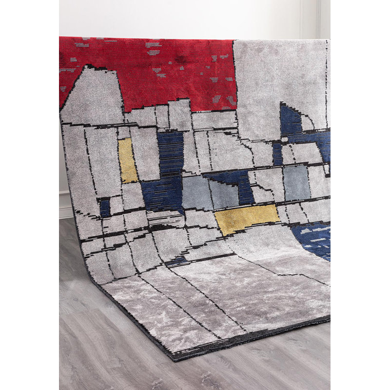 Rapture Abstract Area Rug, Rectangle 7'10" x 9'10"