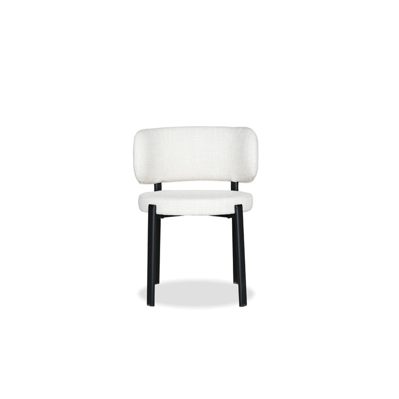 Chaise rembourrée Lily, Blanc