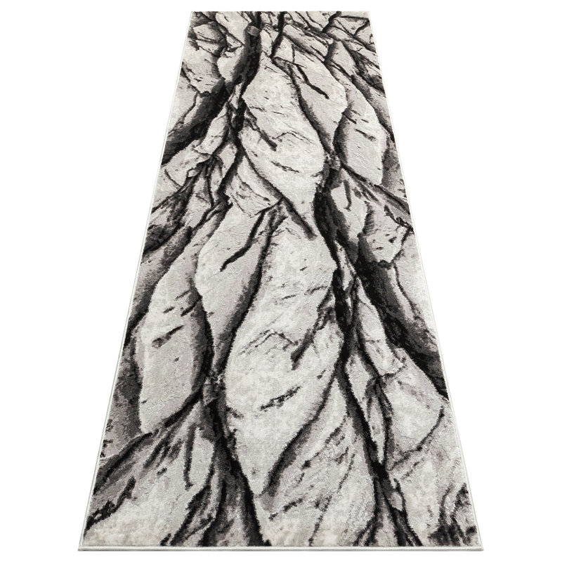 Roseau Abstract Area Rug, Runner 80 x 240cm