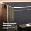 Brayden Studio 400cm W x 200cm D Fabric Cover Retractable Door / Window Awning