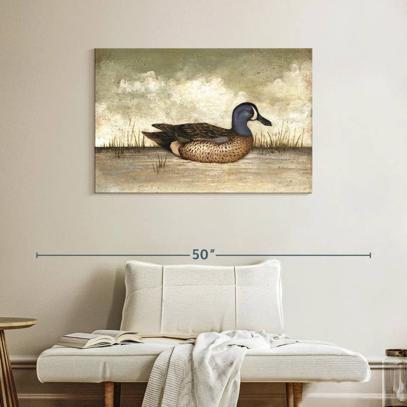 Brampt Blue Winged Teal Duck, 26" H x 39" W