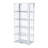 5-shelf Display Curio Cabinet with LED Lighting White