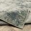 Tapis intérieur beige / bleu sarcelle à motif abstrait Matsumura-395776178